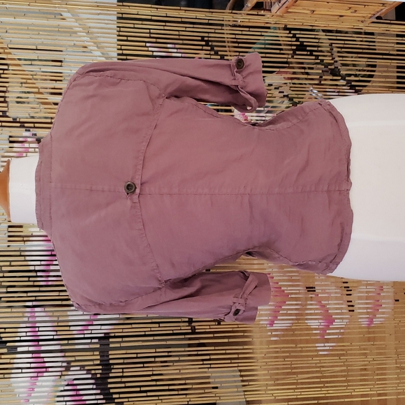 We The Free 100% Silk Short Sleeve Jacket Size 2 - Picture 6 of 12